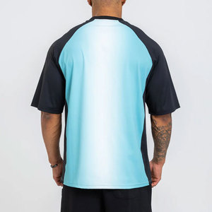 T-shirt Homme Basique à Manches Courtes Col Rond en Toile, Coupe Droite, Anti-boulochage, Respirant, Séchage Rapide, Style Streetwear Décontracté d'Été, Vente en Gros - Product Image 2