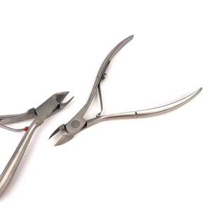 Coupe-cuticules professionnel durable et portable en acier inoxydable, 12,5 mm, à mâchoires biseautées, lame incurvée, pointe acérée, ouverture large pour ongles épais - Product Image 4