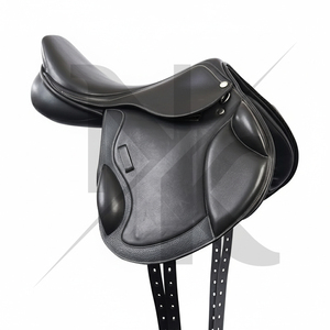 Selle d'obstacle anglaise de luxe - Cuir de veau véritable de qualité supérieure, arceau en bois à contact étroit, Nafko Industry NK-717, personnalisable - Product Image 4