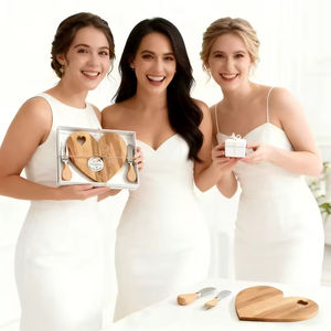 Набор миниатюрных бамбуковых ножей для сыра в форме сердца, подарки для гостей на свадьбы и праздники ко Дню святого Валентина - Product Image 6