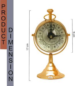 UNICORN HANDICRAFTS Horloge Ancre Nautique Vintage Traditionnelle, Design Roue de Bateau, Mouvement Mécanique, Durable, Portable, Métal, Uttar - Product Image 6