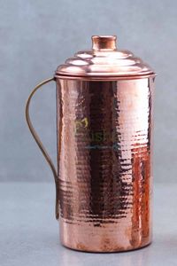 Ensemble de carafes en cuivre pour une vie quotidienne premium et durable, ensemble métallique réutilisable avec verres, vaisselle de cuisine et de salle à manger durable. - Product Image 5