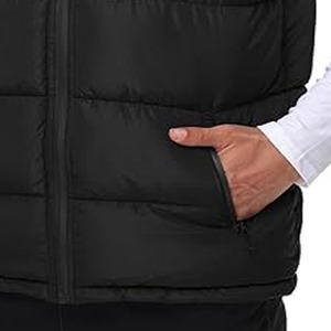 Custom Logo Design Puffer Down Jacket <b>Men</b> Winter Bubble Padded Coat <b>Men's</b> Puffer Shiny Jackets - Product Image 3