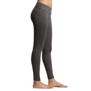 Legging de yoga athlétique taille haute en nylon pour femme, motif uni, ultra doux, pour la gym et l'entraînement, grandes tailles - Product Image 3