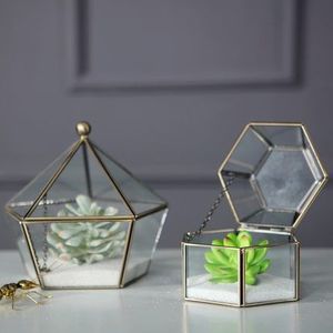 Terrarium เรขาคณิต,กล่องแก้วสำหรับกล่องเครื่องประดับขายส่ง,ปลูกหม้อ,ชาวไร่, - Product Image 3