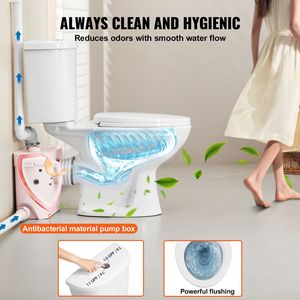 Sistema WC Moderno con Pompa Maceratrice da 700W, Scarico Acqua a Doppio Flusso Posteriore, Design per Seminterrato con Scarico a S - Product Image 5
