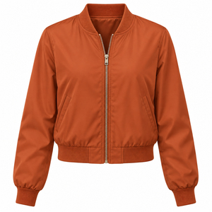 Yellow Color Zip up <b>Lightweight</b> <b>Bomber</b> <b>Jacket</b> Warm Breathable Fabric <b>Women</b> <b>Bomber</b> <b>Jacket</b> OEM Service 2026 - Product Image 5