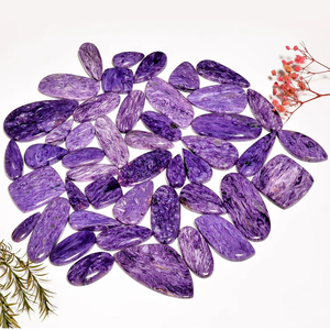 Charoite Naturelle en Gros, Cabochons en Vrac pour Bijoux, Pierres Précieuses AMAN GEMS JEWELLERY - Product Image 4