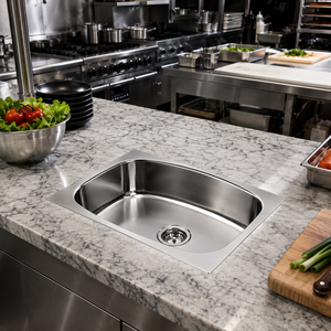 Stainless Steel 304 Grade <b>Kitchen</b> <b>Sink</b> Modern Deep Single Bowl Wash Basin Indoor Utility 2026 <b>Sink</b> - Product Image 2