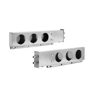 Supporti per Paraspruzzi in Acciaio Inox con Molla e Fori per Luci, Distanza tra Bulloni 2-1/2 Pollici, per Camion, 1 Paio, Staffa per Portapacchi - Product Image 1