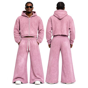 Survêtement épais à marque privée 500 GSM en molleton brossé pour marques de mode Royaume-Uni Europe - Product Image 3