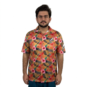 Fabricant de chemises pas chères, chemise à manches courtes pour homme, sublimation, haute qualité, chemise unie pour homme, sublimation. - Product Image 1