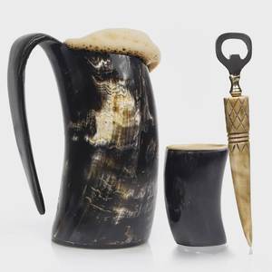 Ouvre-bouteille élégant en corne de buffle, manche artisanal en corne, outil d'ouverture de bouteilles de bière, collection de cadeaux pour bar - Product Image 5