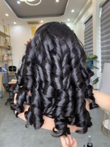 Extensiones de cabello humano vietnamita Peluca ondulada hinchable y estilos de encaje disponibles en varias longitudes 8 "20" 28 "30" 36" - Product Image 6