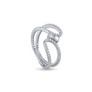 Moissanite <b>Wrap</b>/Bypass Ring - Product Image 6