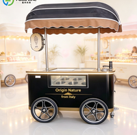 Chariot à glaces entièrement équipé pour foire commerciale