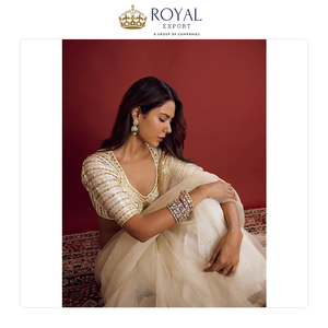 Sari en Georgette de qualité supérieure, nouveau style, dernière mode, vêtements indiens de créateur pour mariage, avec broderie de sequins lourds - Product Image 4