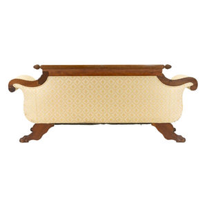 Chaise Lounge <b>Sofa</b> Made Of Mahogany Wood High Quality With Upholstery and Brown Color For Indoor Use. - Product Image 6