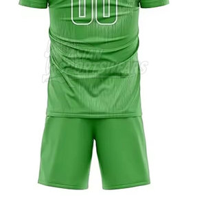 Vente directe d'usine : uniforme de football en tissu polyester respirant avec logos et numéros personnalisés pour les équipes - Product Image 6
