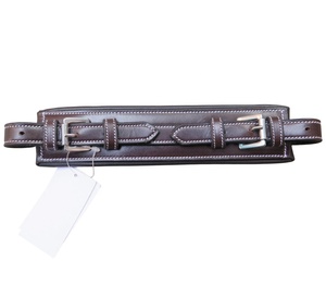 Muserolle équestre indien en cuir rembourré Hackamore disponible en qualité export - Product Image 1