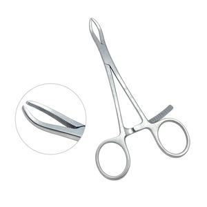 Pinzas de reducción ósea con mandíbulas dentadas, instrumentos ortopédicos veterinarios de acero inoxidable, clase I, juego de instrumentos manuales - Product Image 2
