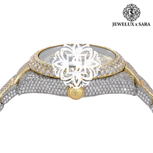 Montre Hip Hop en Moissanite pour Homme, Montre-Bracelet de Luxe en Acier Inoxydable Sertie de Diamants pour Soirées, Mode et Streetwear - Product Image 3
