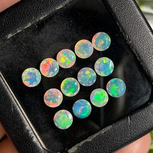 Cuentas de Ópalo Etíope Natural, Corte Brillante Redondo, Cambio de Color Blanco, 100g, Orificio de 5mm, Gemas Zubeda para Fabricación de Joyería, Venta al Por Mayor - Product Image 4