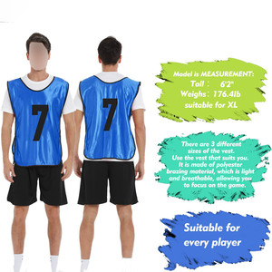 Maillots d'entraînement de football légers et respirants en tissu maillé pour l'entraînement en équipe - Product Image 4