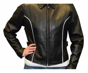 Reflective <b>Summer</b> Biker Racing <b>Motorcycle</b> <b>Jacket</b> Long Sleeved Leather Classic Heavy Duty Moisture-wicking Sweat-absorbing - Product Image 1