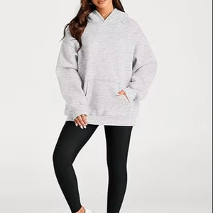 Sweat-shirt réfléchissant à capuche pour homme, veste de travail en polyester à manches longues avec fermeture éclair, color-block, sécurité, sport - Product Image 1
