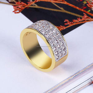 Anillo de banda ancha con diamantes cultivados en laboratorio y plata de ley 925 de primera calidad para compradores mayoristas de joyería de moda. - Product Image 2