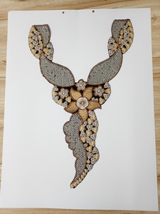 Patchs brodés floraux personnalisés pour robes et hauts - Accessoires vestimentaires tendance en tissu ORGEZA de haute qualité avec sequins - Product Image 6