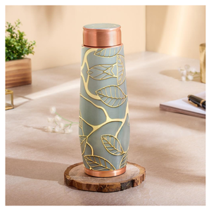 Botella de Agua Geométrica Moderna de Cobre de 17 cm, Aislada, para Uso en Senderismo al Aire Libre - Product Image 6