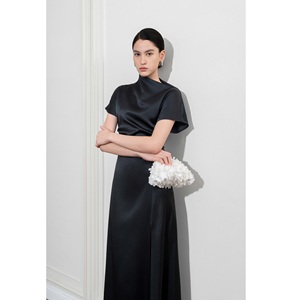 Vestidos de Moda para Mujer, Casuales y Elegantes, Modelo AVA ASIMÉTRICO, Manga Corta, Maxi, Soporte ODM, Vestidos Blancos para Mujer - Product Image 3