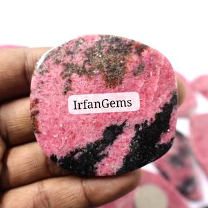 Lote al por Mayor de Rodonita Natural 100% en Rodajas de Diferentes Formas, Cristal de Rodonita Fina para Joyería, Piedra Preciosa Suelta - Product Image 3