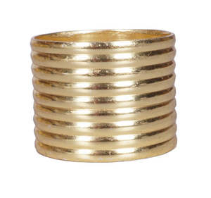 Anillo para Servilletas con Diseño de Diamante, Anillos para Servilletas de Alta Calidad con Corte Láser, Anillos para Servilletas Dorados con Diseño Circular Hueco Estilo Occidental - Product Image 3