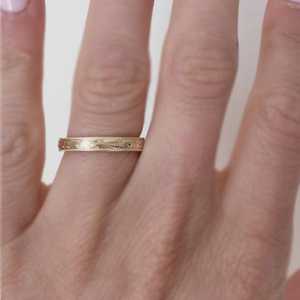 Art Deco Full Eternity Diamond Wedding Bands 14k Solid Gold Flush Set Round Lab Grown Diamond Vintage <b>Stacking</b> <b>Ring</b> Fine Jewelry - Product Image 2