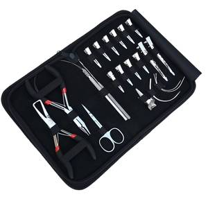 Kit de Extensiones de Cabello de Acero Inoxidable con Herramientas para Hacer Bucles, Gancho de Crochet, Alicates, Tijeras y Clips - Product Image 6