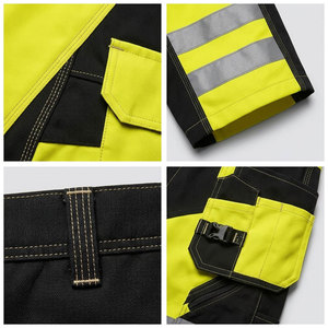 Wholesale <b>Men's</b> Safety Reflective <b>Shorts</b> <b>Work</b> wear Cargo Safety <b>Short</b> Hi Viz Vis <b>Work</b> Construction <b>Shorts</b> with Reflective Tape - Product Image 6