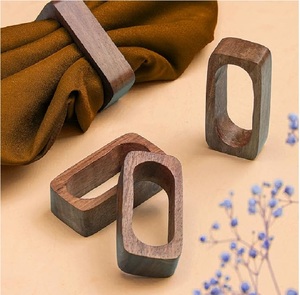 Rectangular Wooden Napkin Holder Handmade Natural Wood <b>Dining</b> <b>Table</b> Setting <b>Rustic</b> <b>Farmhouse</b> Home Decoration Accessory - Product Image 1
