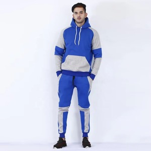 Conjunto Deportivo de Invierno para Hombre, Blanco y Gris, de Alta Calidad, al por Mayor, Personalizado, Estilo Moderno, Chaqueta con Cierre y Pantalones Deportivos - Product Image 1