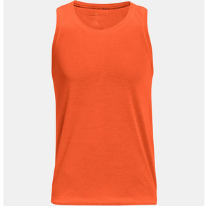 Orange Breathable Bodybuilding Gym <b>Singlet</b>/ Stringer Vests/ Tanktops 100% Polyester Solid <b>Mens</b> - Product Image 3