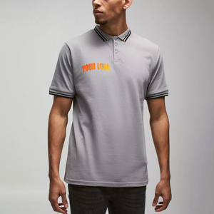 Nuevo Polo de Manga Larga para Hombre 2026, 100% Algodón, Corte Holgado, Logotipo Personalizado Impreso, Impresión Digital, Transpirable - Product Image 1