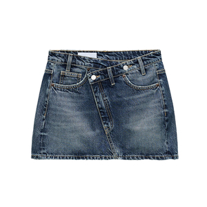 Minifalda Cruzada con Cierre de Botones para Mujer 2026 / Falda Cruzada Minimalista para Mujer, Estilo Elegante, Fabricación OEM, Proveedor Mayorista - Product Image 1