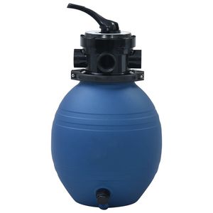 Filtre à sable durable en polyéthylène haute densité bleu de 11,8 pouces pour piscines - Product Image 3