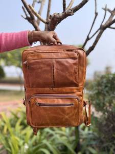 Sac à dos en cuir véritable Crunch sacs multi-usages Offre Spéciale sac d'ordinateur portable en cuir véritable sac à dos sac d'école cahiers - Product Image 5