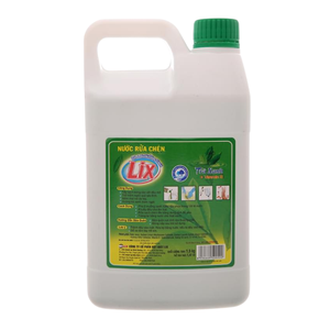 LIX Jabón Líquido para Platos con Aroma a Té Verde 1.4kg elimina la grasa de forma eficaz, dejando los platos frescos y limpios. - Product Image 2