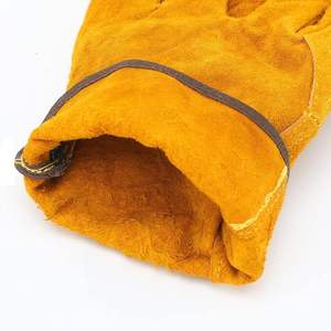 Gants de sécurité pour conducteurs en cuir de vache véritable pour hommes, gants de travail résistants aux coupures, gants de conduite robustes, gants de sport d'extérieur - Product Image 3