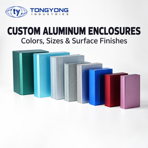 Cajas Electrónicas de Aluminio TONGYONG, Acabado Anodizado Personalizado, Fabricación OEM ODM Basada en Dibujos del Cliente - Product Image 1