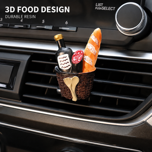 Creative Resin Car Air Vent Perfume Clip air Freshener 3D Food-Shaped Simulation Car Fragrance Ornament - Product Image 3